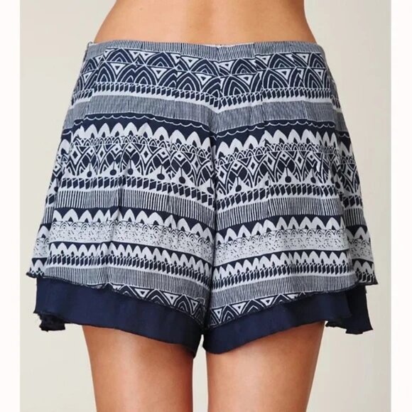 Free People Lavender Lost Temple Boho High Rise‎ Layered Flounce Shorts - Picture 10 of 10
